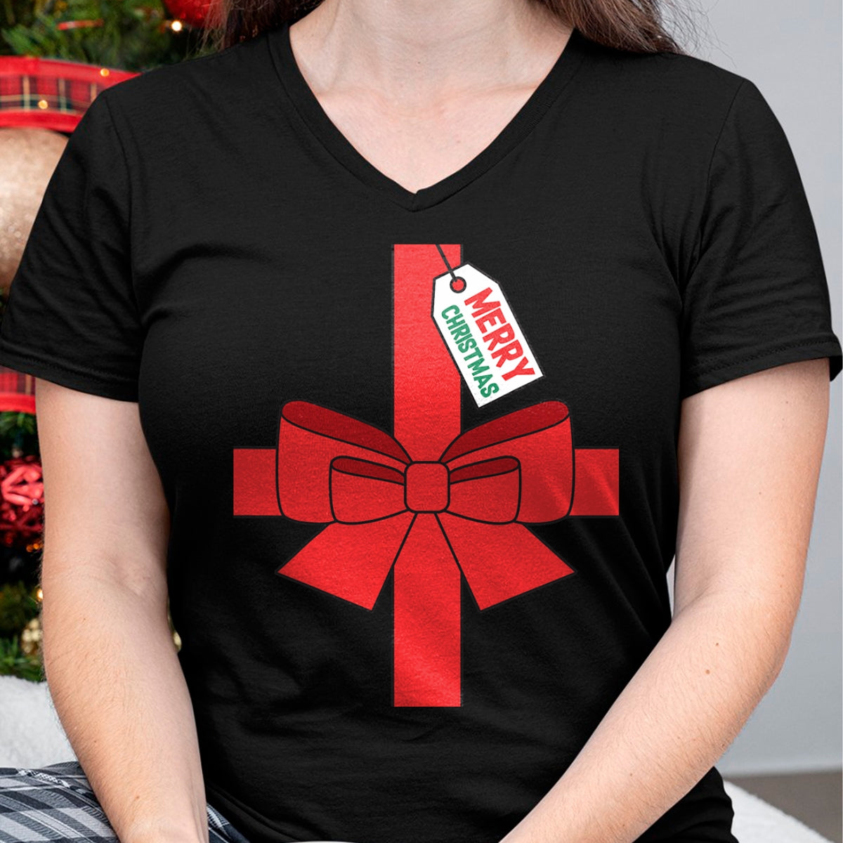 Funny DIY Christmas Present Costume T-Shirt - Christmas Unisex T-Shirt/Hoodie/Sweatshirt - HNDS00