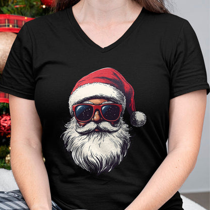 Cool Santa Claus Face Retro Sunglasses Christmas Men Boys T-Shirt - Christmas Unisex T-Shirt/Hoodie/Sweatshirt - HNDS00