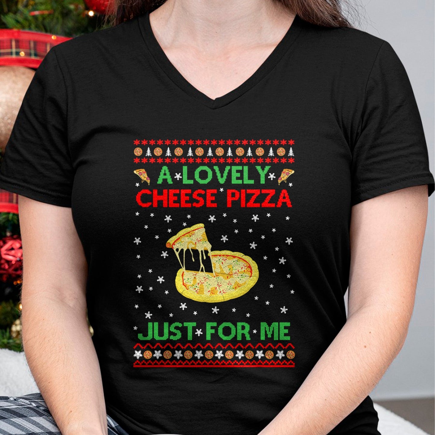 A Lovely Cheese Pizza Shirt Alone Funny Kevin X-Mas Home T-Shirt - Christmas Unisex T-Shirt/Hoodie/Sweatshirt - HNDS00