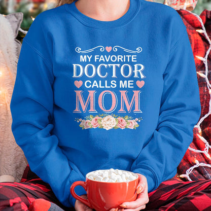 Christmas Shirts for Family, Funny christmas shirts, Christmas Unisex T-Shirt/Hoodie/Sweatshirt HLT00 - Doctor Calls Me Mom Medical School Students T-Shirt