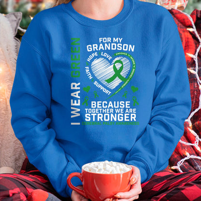 Best Grandma Shirt, Proud Grandma Unisex T-Shirt/Hoodie/Sweatshirt HLT00 - Grandma Grandpa Gifts CP Grandson Cerebral Palsy Awareness T-Shirt