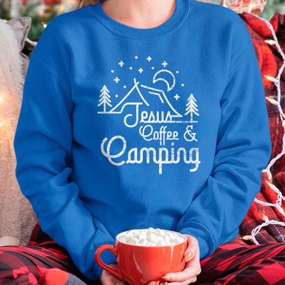 Christian Tee, Christian Faith Unisex T-Shirt/Hoodie/Sweatshirt HLT00 -  Camping Coffee Camper Camp Lover Christian Jesus T-Shirt