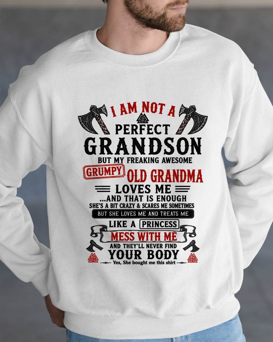 I AM NOT A PERFECT GRANDSON  - GIFT FROM GRANDMA -NIKI00 - (SKU2606-380-00)
