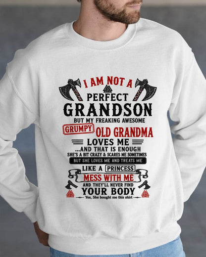 I AM NOT A PERFECT GRANDSON  - GIFT FROM GRANDMA -NIKI00 - (SKU2606-380-00)