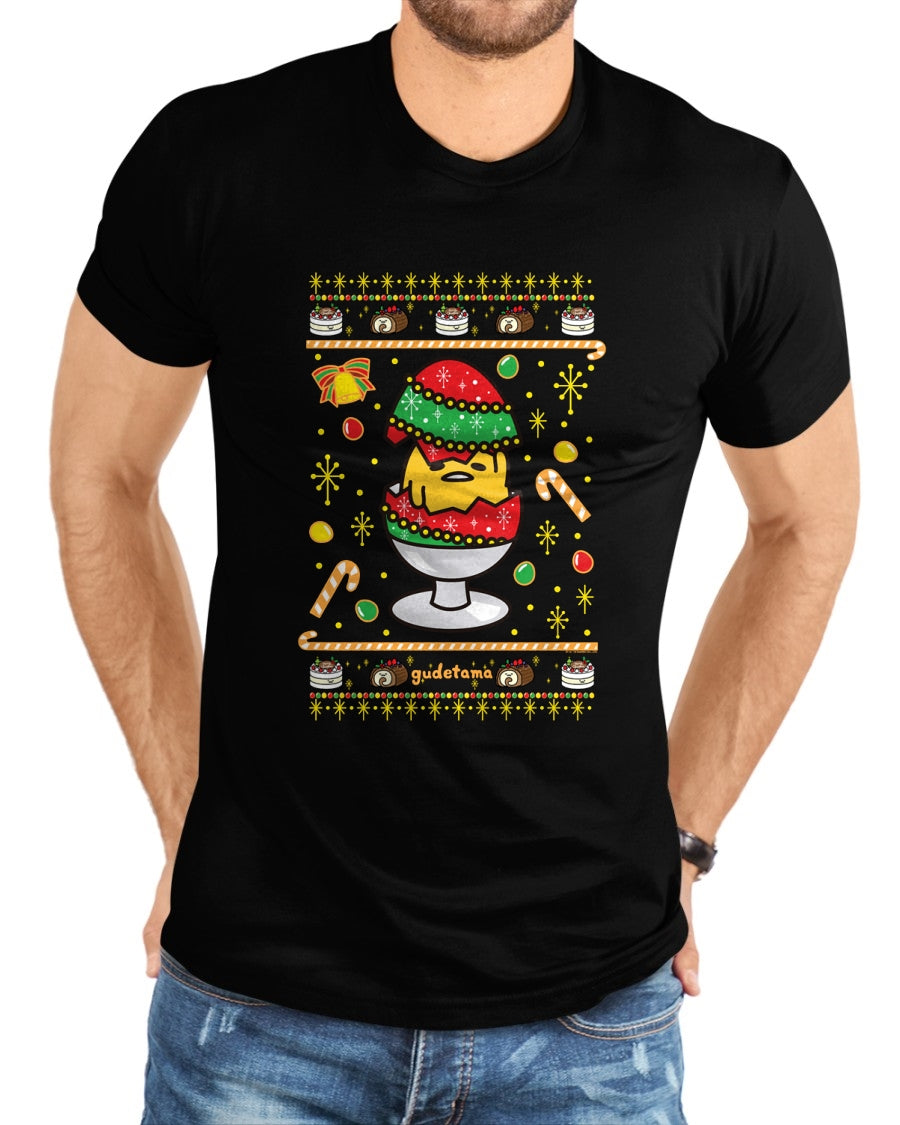 Gudetama Ugly Christmas Egg T-Shirt - Christmas Unisex T-Shirt/Hoodie/Sweatshirt - HNDS00