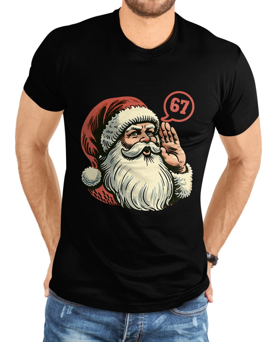 67 Christmas Funny Six Seven Meme Brainrot Santa Claus Boys T-Shirt - Christmas Unisex T-Shirt/Hoodie/Sweatshirt - HNDS00
