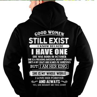 OCTOBER - GOOD WOMEN STILL EXIST - PERFECT GIFT FROM WIFE, GIRLFRIEND - KATE10 (SKU12-306-10)