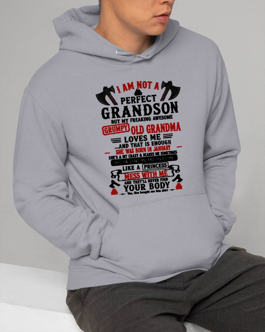 JANUARY - I AM NOT A PERFECT GRANDSON  - GIFT FROM GRANDMA -NIKI01 - (SKU2606-380-01)