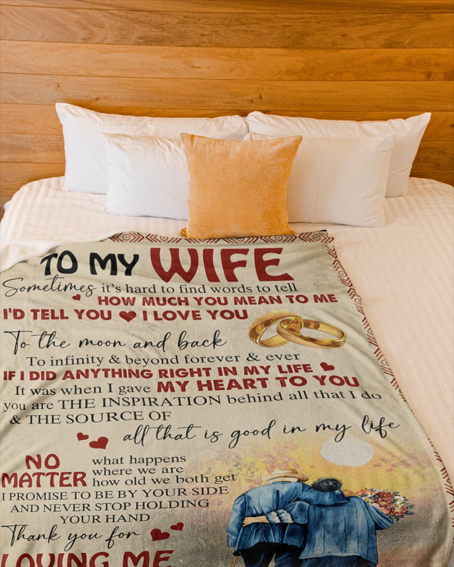 Special blanket for Wife From Husband blanket (SKU08-02)