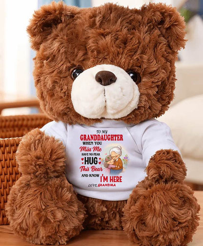 TO MY GRANDDAUGHTER - TEDDY BEAR, A BIG HUG FROM GRANDMA - KATE00