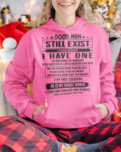 February - Good men Still Exist - gift for your girlfriend, wife from Husband - KATE02 (SKU-GM-02)