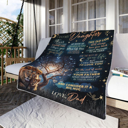 Special Gift For Your Daughter Blanket - From Dad
