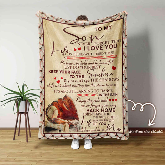 Special Gift For Your Son Blanket - From Mom