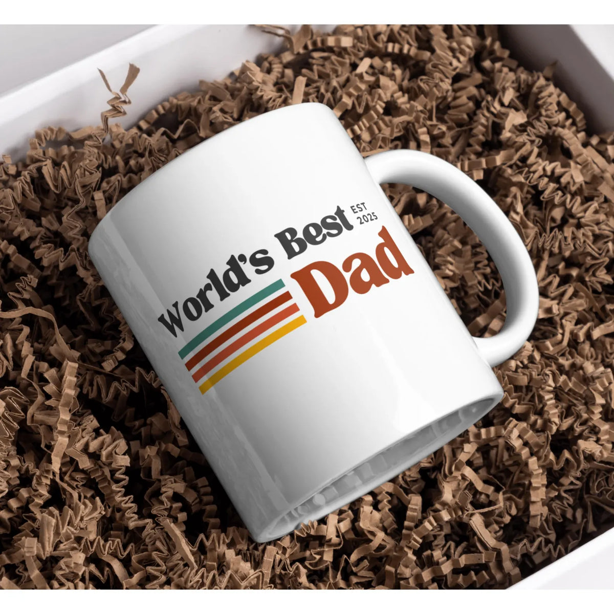 TO THE BEST DAD EST 2025 MUG - GIFT FROM DAUGHTER - TIEN00