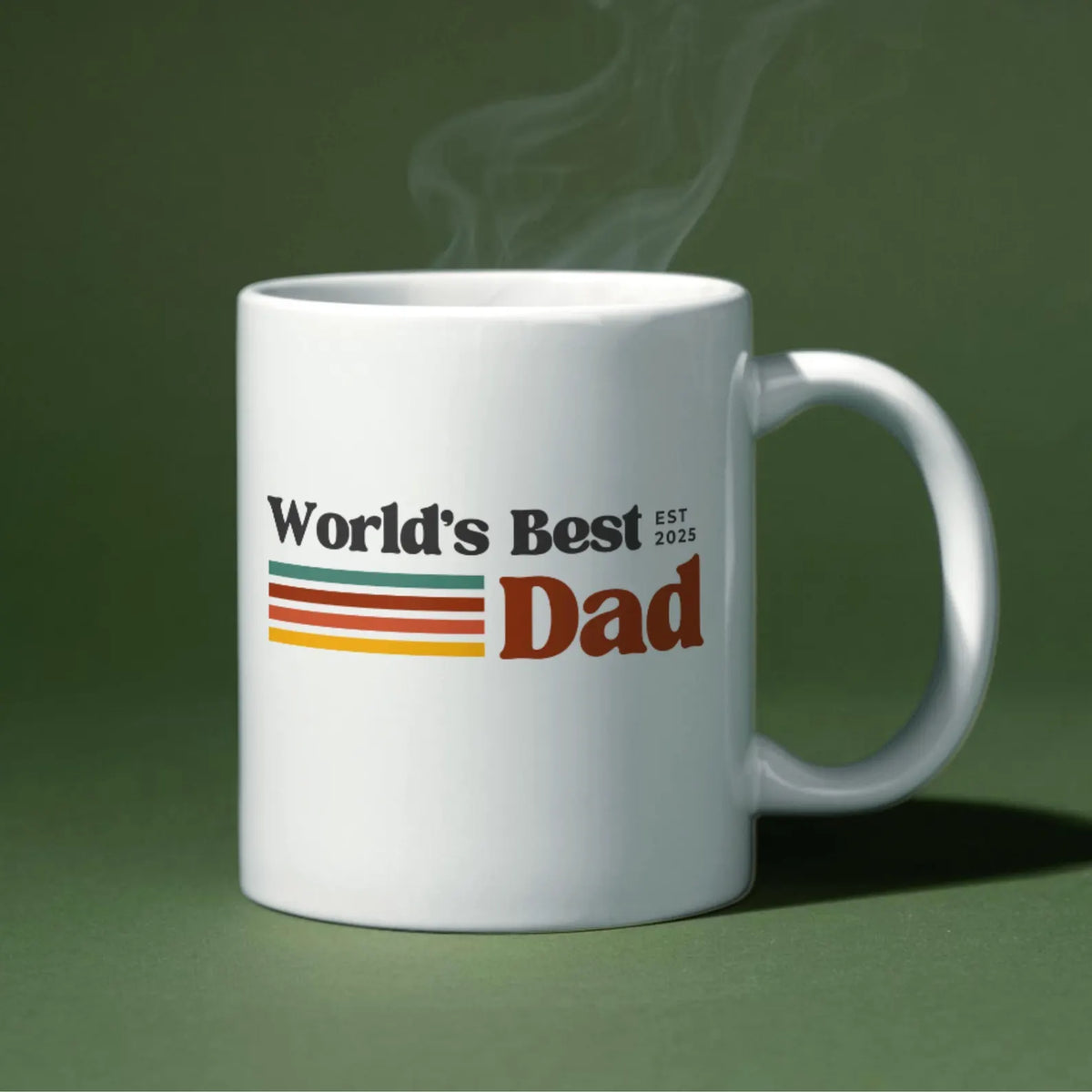 TO THE BEST DAD EST 2025 MUG - GIFT FROM DAUGHTER - TIEN00