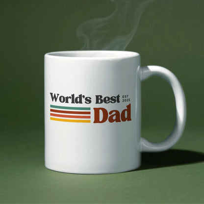 TO THE BEST DAD EST 2025 MUG - GIFT FROM DAUGHTER - TIEN00