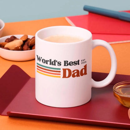 TO THE BEST DAD EST 2025 MUG - GIFT FROM DAUGHTER - TIEN00