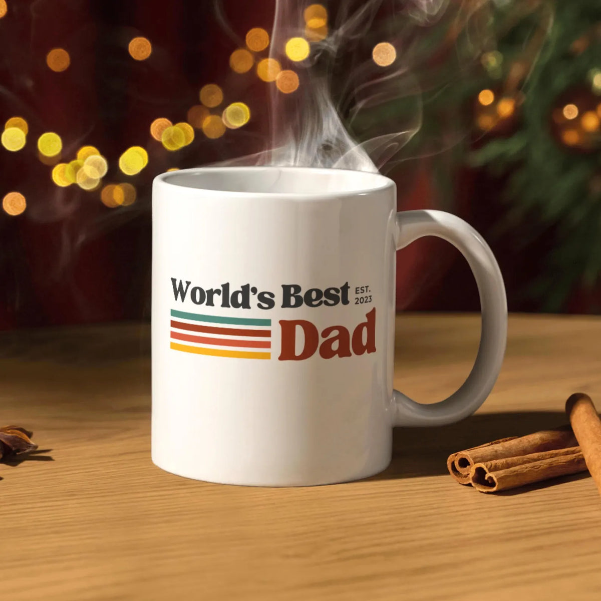 TO THE BEST DAD EST 2025 MUG - GIFT FROM DAUGHTER - TIEN00