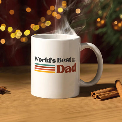 TO THE BEST DAD EST 2025 MUG - GIFT FROM DAUGHTER - TIEN00