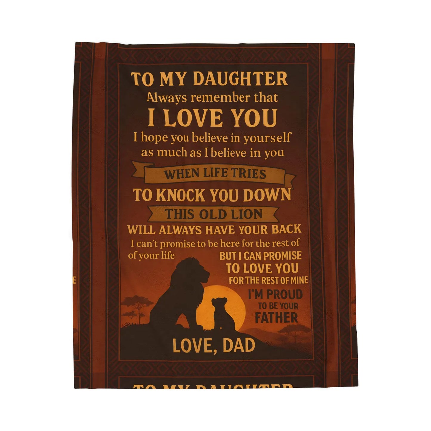 Special Gift For Your Daughter Blanket - From Dad