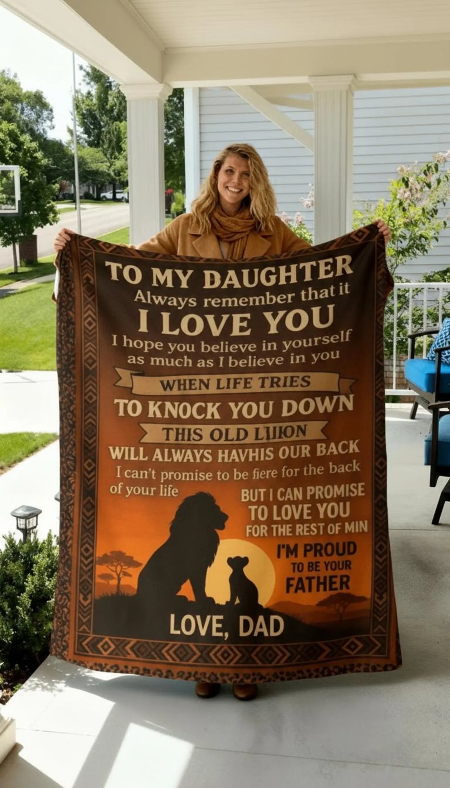 Special Gift For Your Daughter Blanket - From Dad