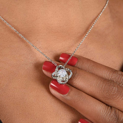 TO MY DAUGHTER FROM DAD - Premium Love Knot Necklace