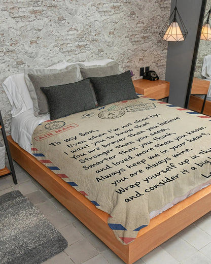 Special Gift For Your Son Blanket - From Mom