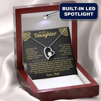 TO MY DAUGHTER "Whenever Your Crown Gets Heavy" - GIFT FROM DAD - Forever Love Necklace
