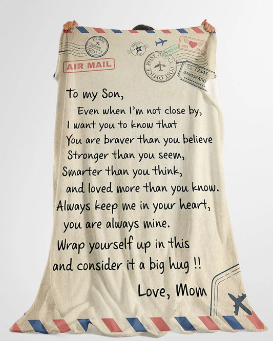 Special Gift For Your Son Blanket - From Mom