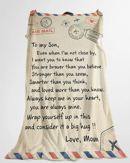 Special Gift For Your Son Blanket - From Mom