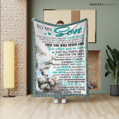 Special Gift For Your Son Blanket - From Mom