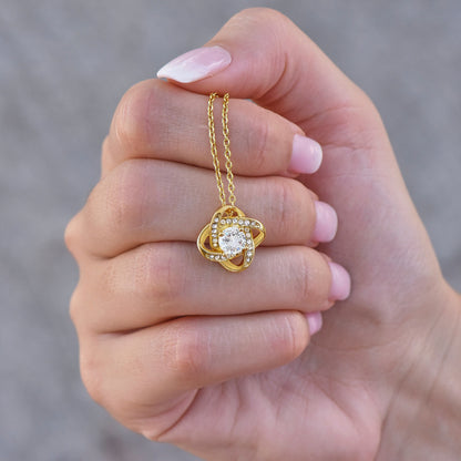 TO MY DAUGHTER FROM MOM - Premium Love Knot Necklace