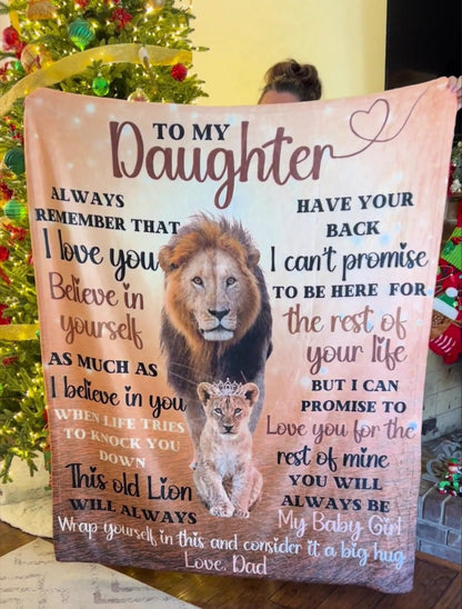 Special Gift For Your Daughter Blanket - From Dad