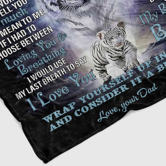 Special Gift For Your Son Blanket - From Dad