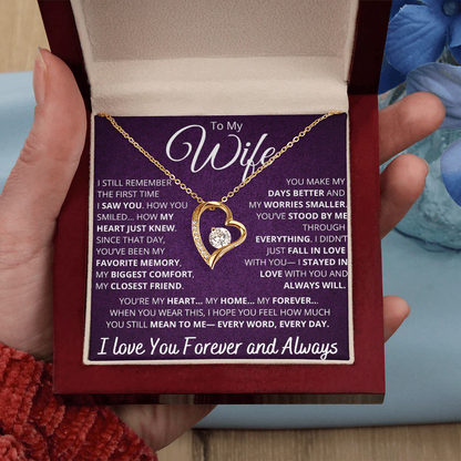 TO MY WIFE "Whenever Your Crown Gets Heavy" - GIFT FROM HUSBAND - Forever Love Necklace