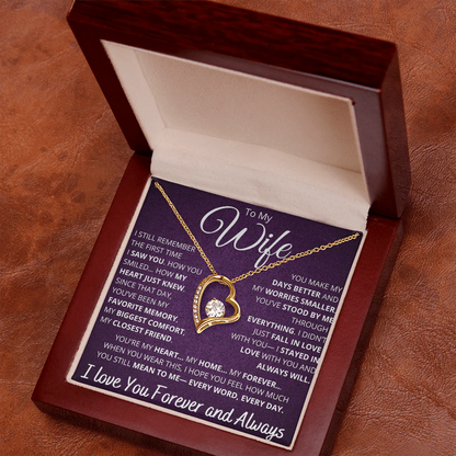 TO MY WIFE "Whenever Your Crown Gets Heavy" - GIFT FROM HUSBAND - Forever Love Necklace