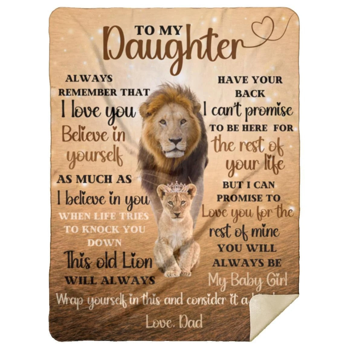 Special Gift For Your Daughter Blanket - From Dad