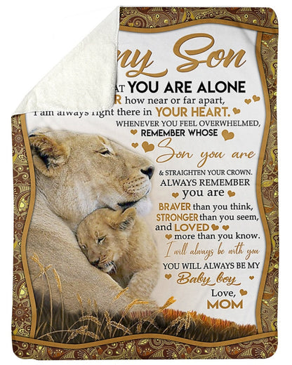 Special Gift For Your Son Blanket - From Mom
