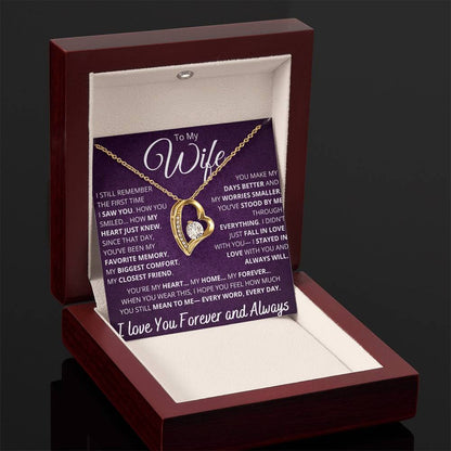 TO MY WIFE "Whenever Your Crown Gets Heavy" - GIFT FROM HUSBAND - Forever Love Necklace