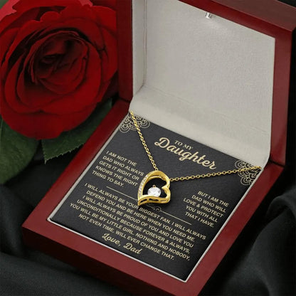 TO MY DAUGHTER "Whenever Your Crown Gets Heavy" - GIFT FROM DAD - Forever Love Necklace