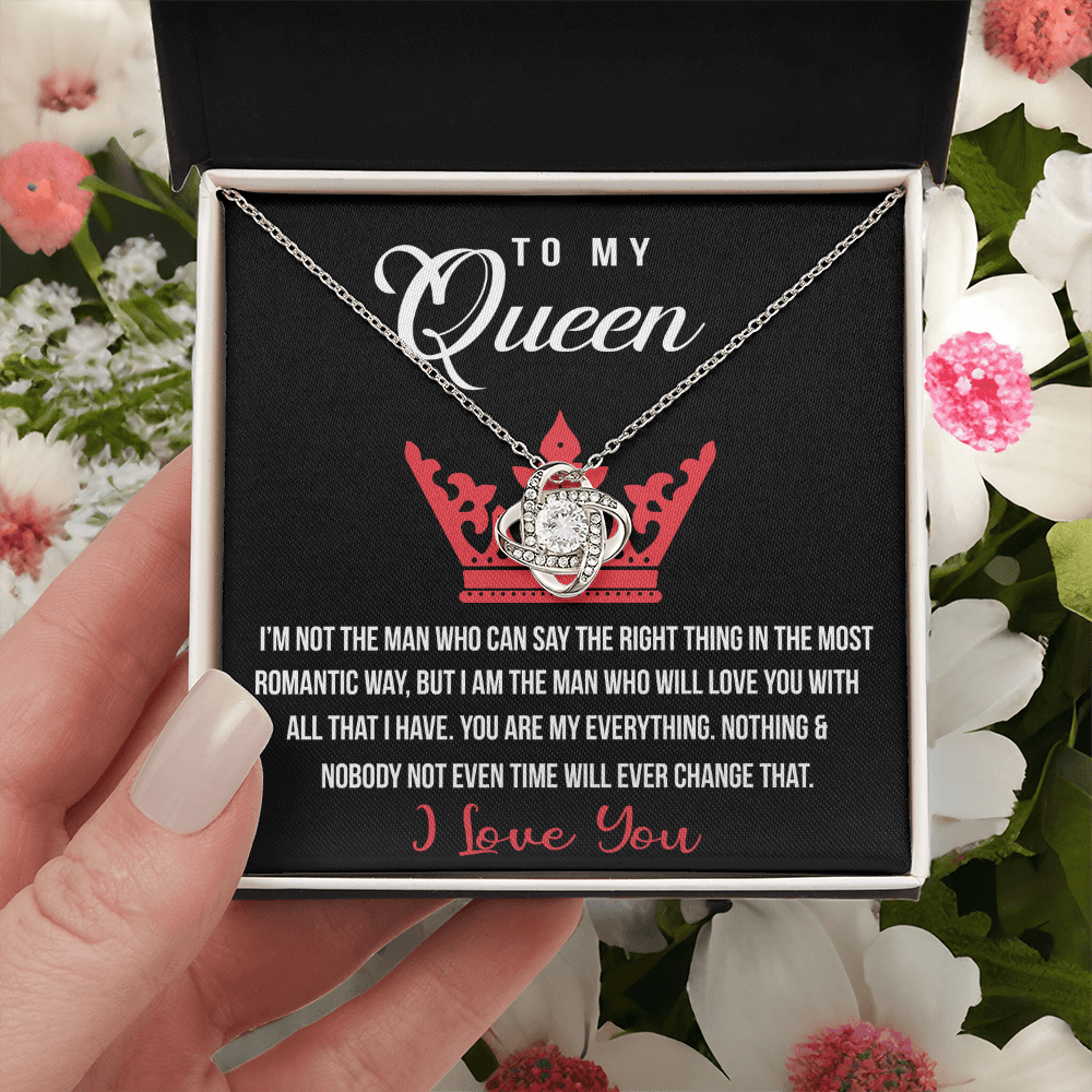 TO MY WIFE "You Are My Everything" - FROM HUSBAND - Premium Love Knot Necklace