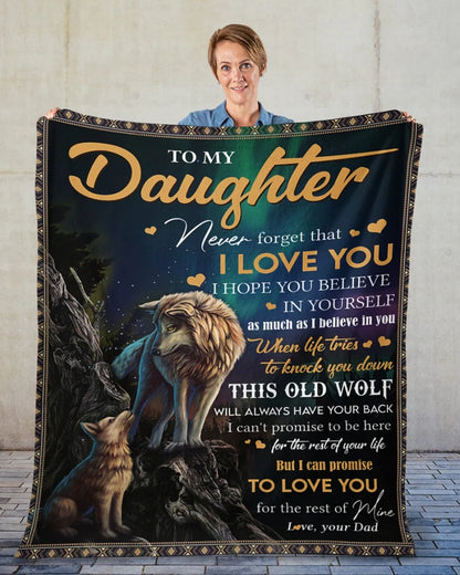 Special Gift For Your Daughter Blanket - From Dad
