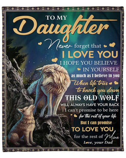 Special Gift For Your Daughter Blanket - From Dad