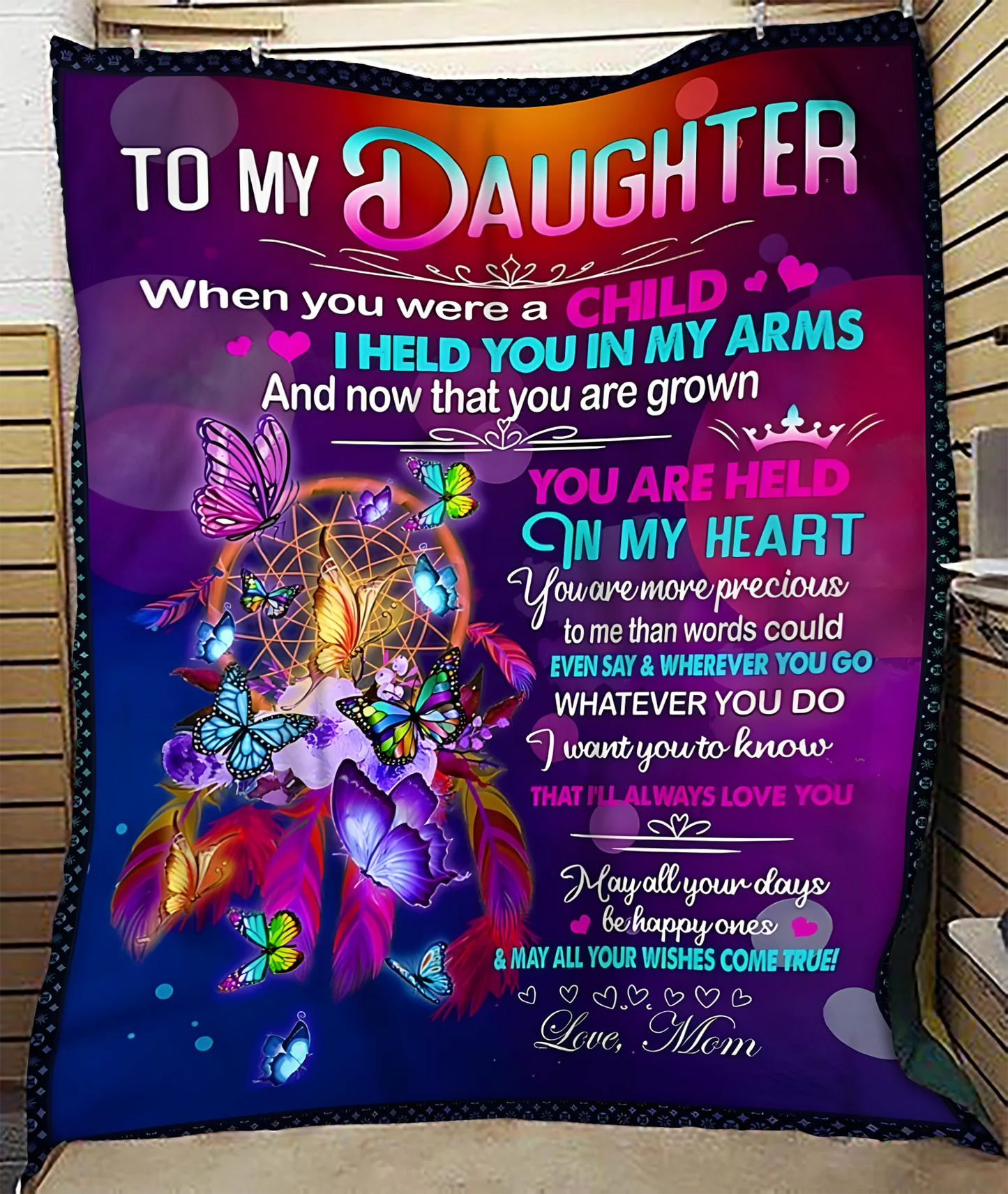 Special Gift For Your Daughter Blanket - From Mom