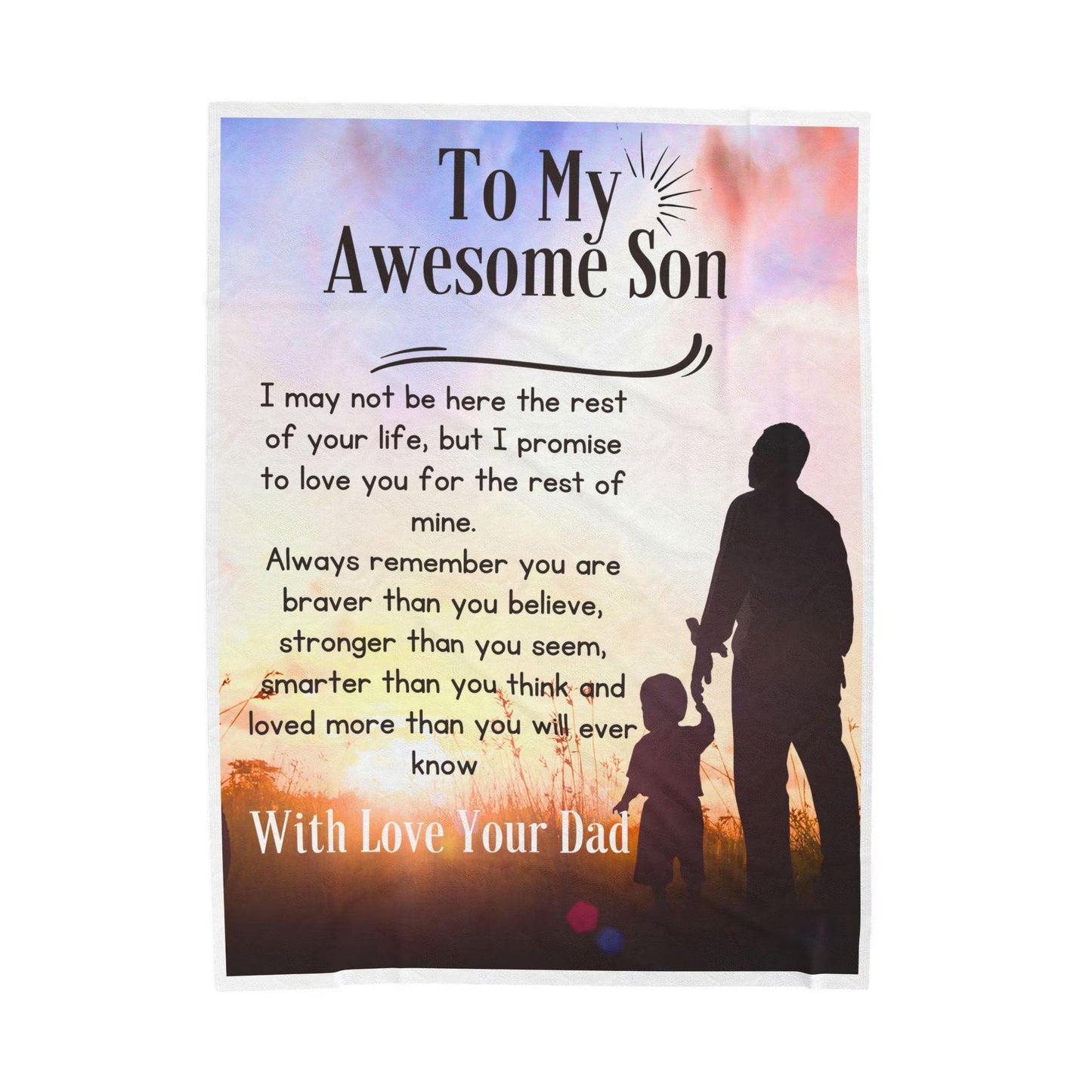 Special Gift For Your Son Blanket - From Dad