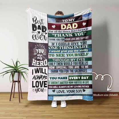 Special Gift For Your Son Blanket - From Dad