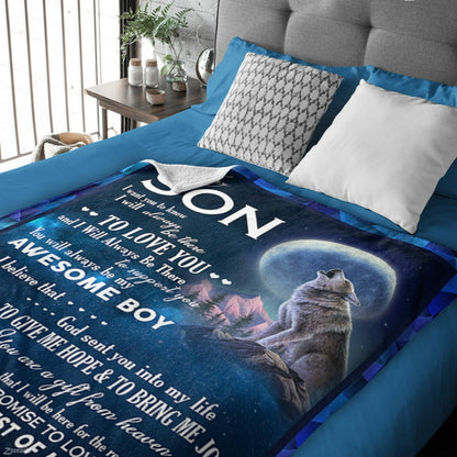 Special Gift For Your Son Blanket - From Mom