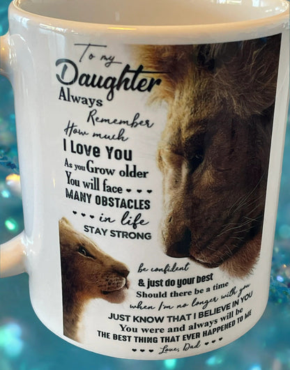 TO DAUGHTER MUG 00- GIFT FROM DAD - TIEN00