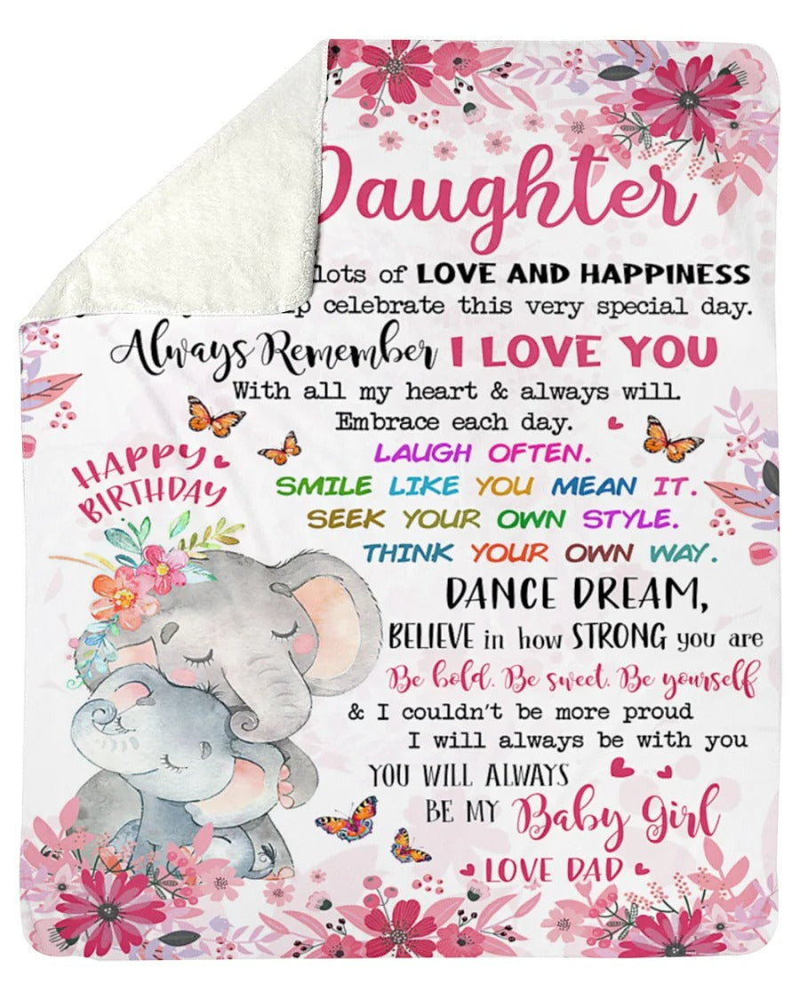 Special Gift For Your Daughter Blanket - From Dad
