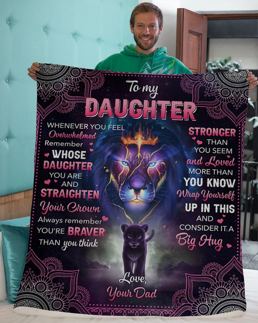 Special Gift For Your Daughter Blanket - From Dad